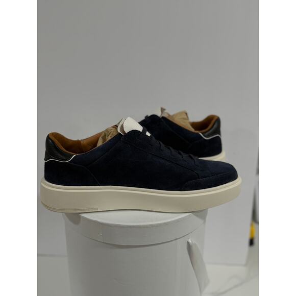 Allen Edmonds Oliver-1 Wide Navy Suede Casual Luxury Sneakers Men Size 8.5 E NIB main image 5